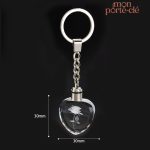 Porte-clé tendance avec un éclat de rose unique