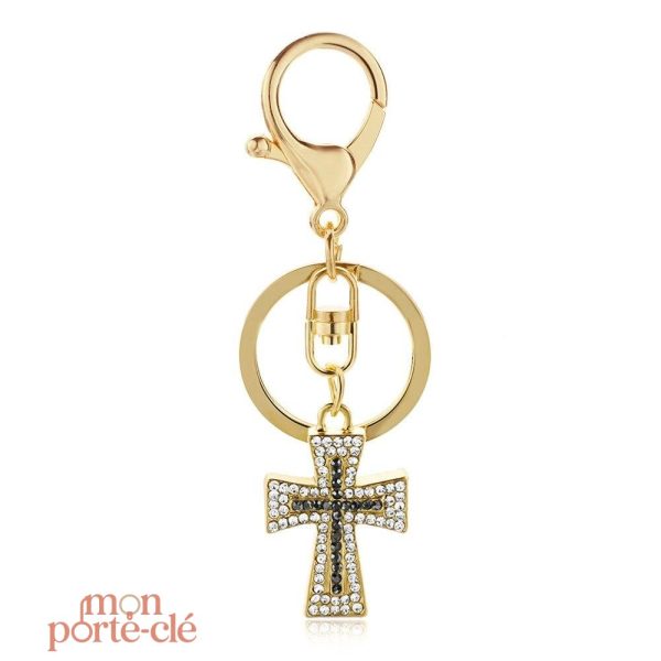 Porte-Clé Croix Chrétienne en design moderne