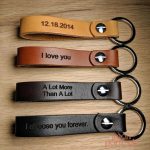 Porte-clé cuir gravé élégant et personnalisé