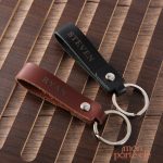 Porte-clé cuir homme personnalisé