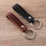 Porte-clé homme en cuir, cadeau personnalisé