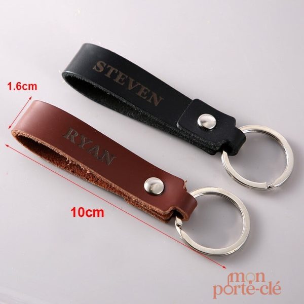 Porte-clé homme en cuir, style et praticité