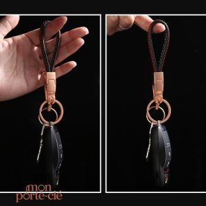 Porte-clé en cuir de qualité supérieure