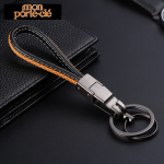 Porte-clé cuir luxe avec design sophistiqué