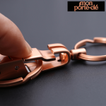 Porte-clé cuir luxe pour un style intemporel