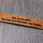 Porte-clé en cuir avec option de personnalisation