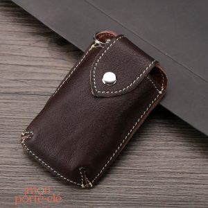 Porte clé cuir design pour automobile
