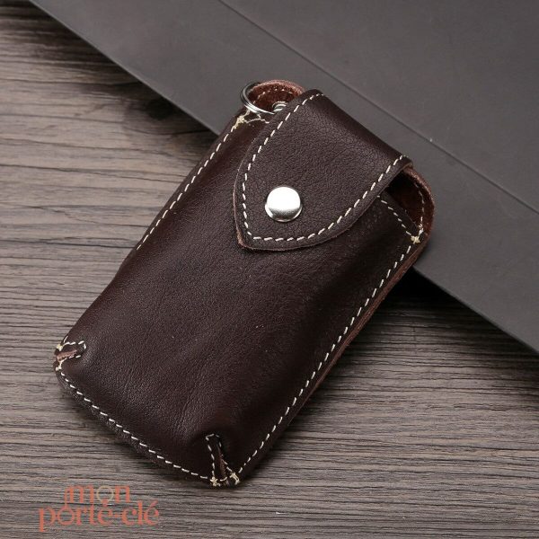 Porte clé cuir design pour automobile