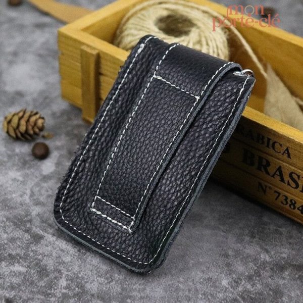 Porte clé cuir robuste pour clés de voiture