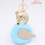 Porte-clé design cygne pour un look unique