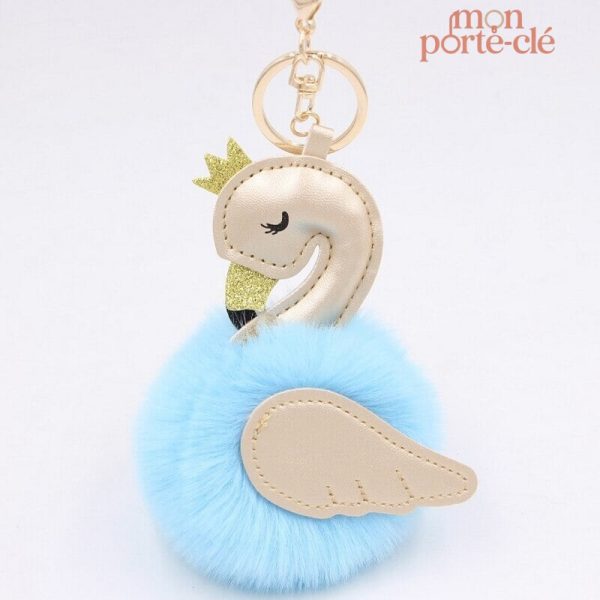 Porte-clé design cygne pour un look unique