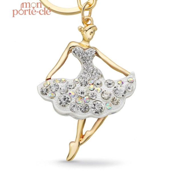 Porte-Clé artistique avec motif de ballerine