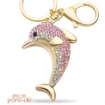 Porte-clé animal en forme de dauphin