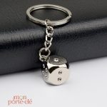 Porte-clé dé original en forme de dé à jouer