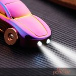 Porte-clé voiture personnalisé avec lanière