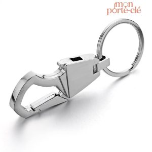 Porte-clé pratique, décapsuleur en acier