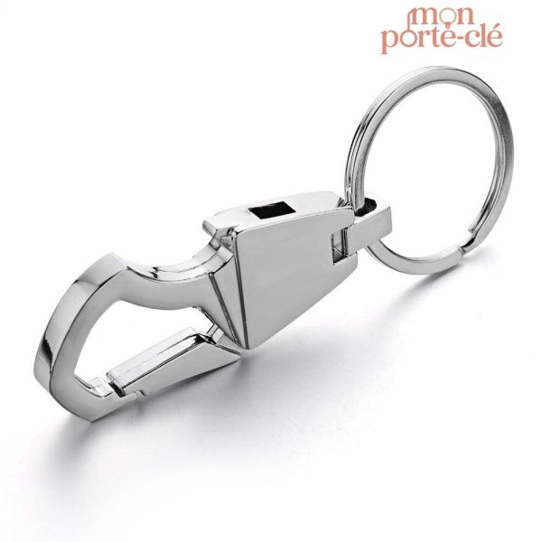 Porte-clé pratique, décapsuleur en acier