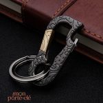 Porte-clé en acier, accessoire pratique et élégant