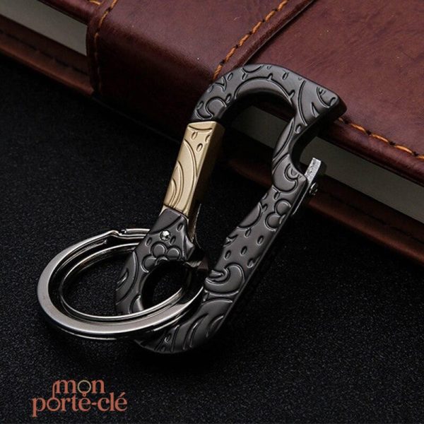 Porte-clé en acier, accessoire pratique et élégant