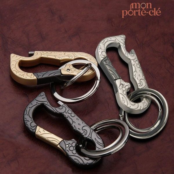 Porte-clé gravé, outil astucieux pour ouvrir vos bouteilles