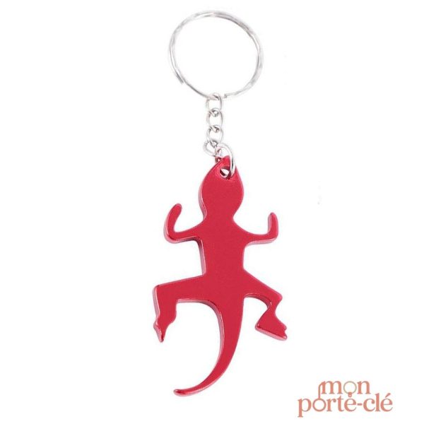 Porte-Clé Décapsuleur Lézard en Aluminium