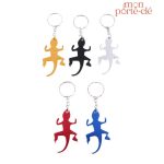 Porte-clé en aluminium, design lézard, utile et stylé