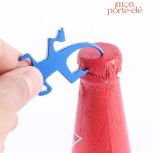 Accessoire multifonction : porte-clé et décapsuleur lézard