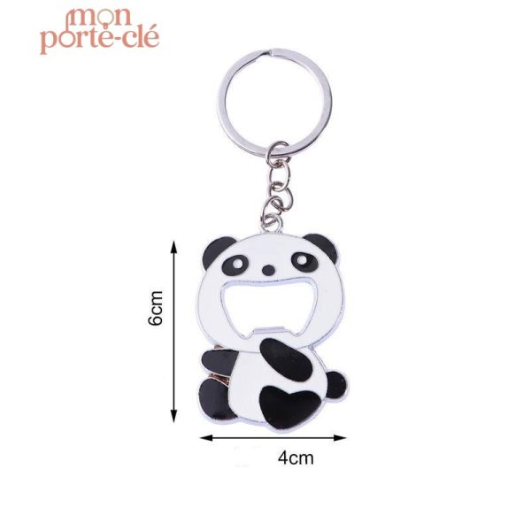 Porte-clé décapsuleur, design panda pour un style original