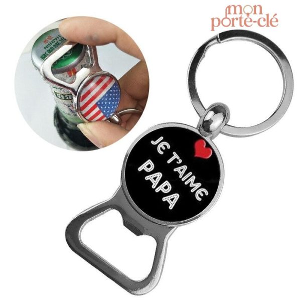 Accessoire porte-clé décapsuleur Je T'Aime