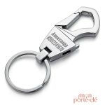 Porte-clé décapsuleur personnalisé en métal