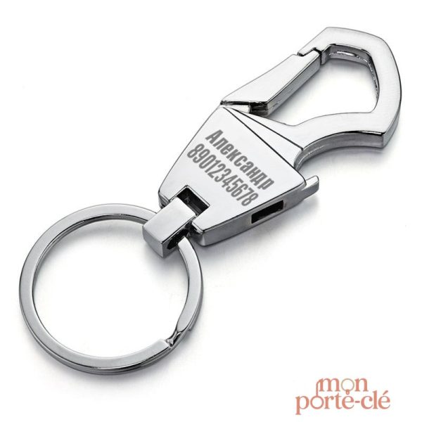 Porte-clé décapsuleur personnalisé en métal