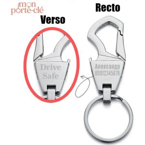Accessoire personnalisé, porte-clé décapsuleur design