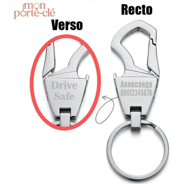 Accessoire personnalisé, porte-clé décapsuleur design