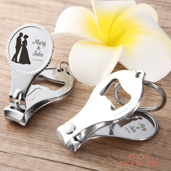 Porte-clé décapsuleur personnalisé mariage