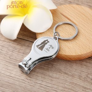 Porte-clé unique pour célébration de mariage