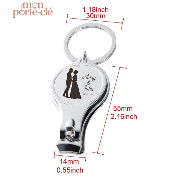 Idée cadeau mariage : porte-clé décapsuleur