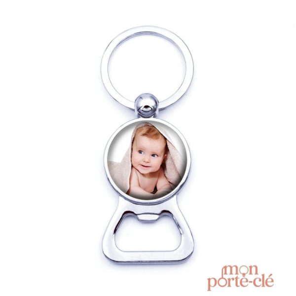Porte-clé décapsuleur design photo personnalisé