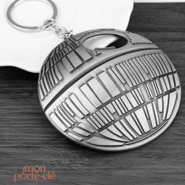 Porte-clé en acier inspiré de Star Wars Étoile Noire