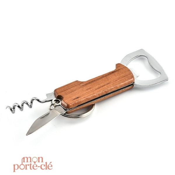 Porte-Clé fonctionnel avec tire-bouchon