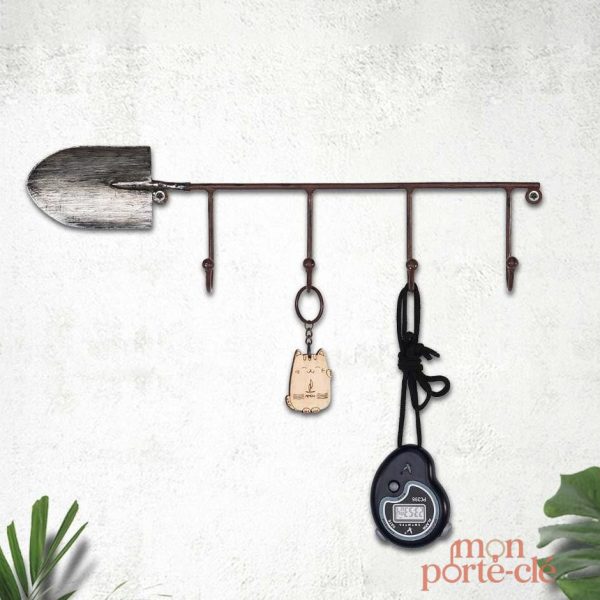 Porte-Clé Mural esthétique avec forme de pelle