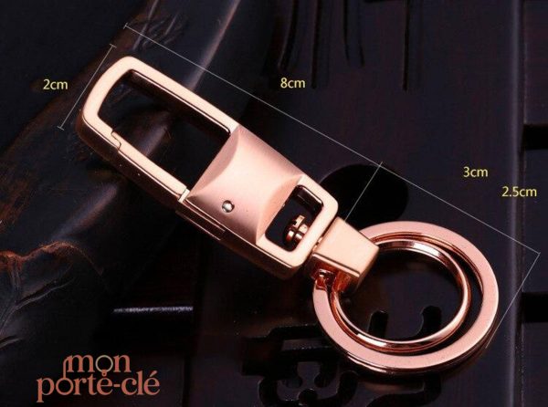 Porte-clé homme en acier, un style unique