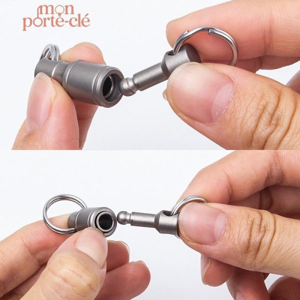 Porte-clé homme avec fonction détachable pour un usage facile