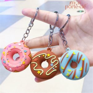Porte-clé donuts original coloré et amusant