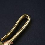 Porte-clé stylé en acier avec crochet pour homme