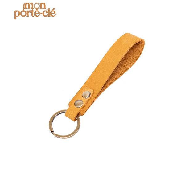 Porte-clé en cuir avec dragonne ajustable