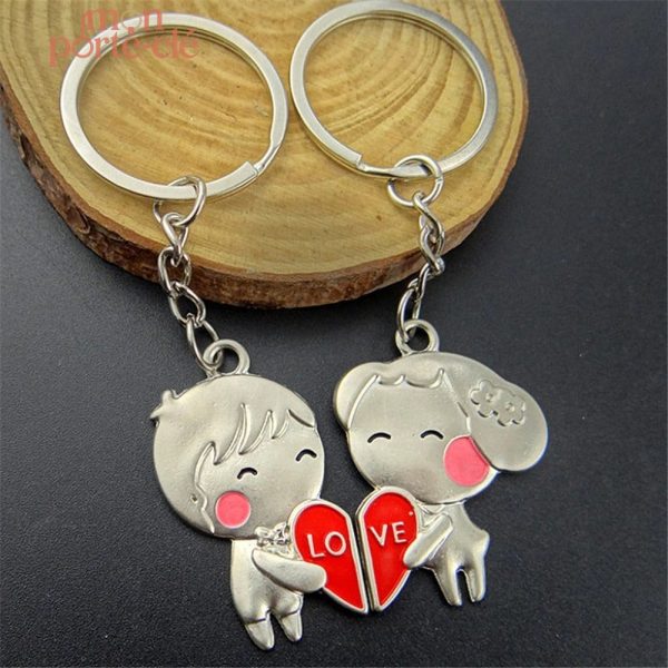 Porte-Clé Duo pour couples, accessoire romantique