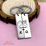 Porte-clé couple en duo pour un symbole d'amour