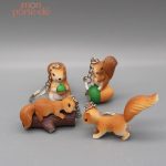 Porte-clé écureuil, accessoire tendance pour les clés et sacs