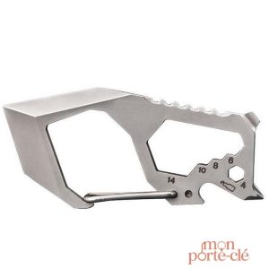 Accessoire EDC Shark en acier, porte-clé innovant