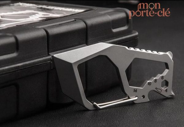 Accessoire de poche EDC, porte-clé Shark fonctionnel